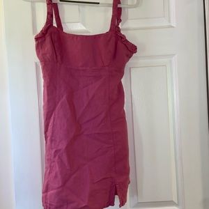 COPY - ZARA pink/purply mini dress back tie